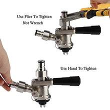 Load image into Gallery viewer, FERRODAY Ball Lock Keg Coupler Adapter Commercial Keg to Ball Lock Keg Quick Disconnect Conversion Kit Fits to A D S G Type Keg Coupler FPT 5/8 Thread Stainless Steel Gas &amp; Liquid Post for Homebew
