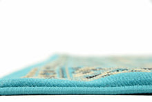 Load image into Gallery viewer, Unique Loom Reza Area Rug, 5' x 8', Turquoise
