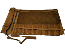Load image into Gallery viewer, Professional Chef Bag Lightweight Genuine Premium Vintage Tan Leather 10 Pockets Knife Bag/Chef Knife Roll #K02-S
