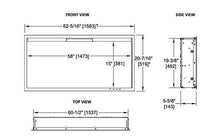 Load image into Gallery viewer, SIMPLIFIRE Allusion Platinum 60-Inch Electric Fireplace - SF-ALLP60-BK
