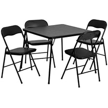 Load image into Gallery viewer, Flash Furniture Kids Black 3 Piece Folding Table and Chair Set
