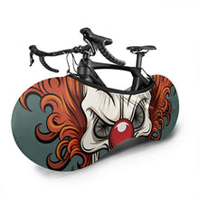 Load image into Gallery viewer, XINLU Evil Scary Clown Monster Bicycles Covers Wheel Cover Bike Bicycle Dust Cover Wheel Cover Keeps Floors and Walls Dirt-Free Fit Almost All Bicycles
