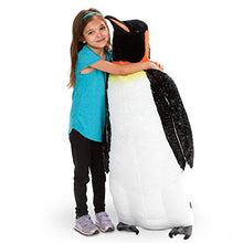 Load image into Gallery viewer, Melissa &amp; Doug Giant Lifelike Plush Emperor Penguin Standing Stuffed Animal (3.4 Feet Tall)
