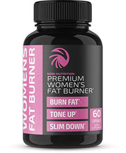 Load image into Gallery viewer, Nobi Nutrition Premium Fat Burner for Women - Thermogenic Supplement, Carbohydrate Blocker, Metabolism Booster an Appetite Suppressant - Healthier Weight Loss - Energy Pills - 60 Capsules
