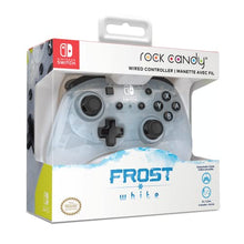 Load image into Gallery viewer, PDP Rock Candy Wired Gaming Switch Pro Controller - Frost White / Clear - Licensed for Switch and OLED - Compact, Durable Travel Controller - Nintendo Switch
