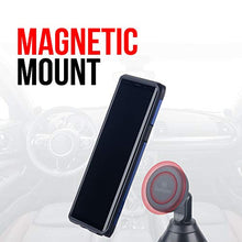Load image into Gallery viewer, Car Phone Holder Magnetic Mount, Tackform [Cup Holder Magnet Phone Mount] Universal Car Phone Mount Fits Any Size Phone -iPhone 12/12 Pro max/11 Pro/XR/XS Max/X/8/7 Plus/6/Samsung S10/Note 9/S8/S
