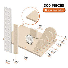 Load image into Gallery viewer, Furniture Pads 300 Pack Premium Furniture Felt Pads (Beige), Huge Quantity Self Adhesive Felt Pads, Anti Scratch Floor Protector for Furniture Legs Hardwood Floor with 60 Cabinet Door Bumpers
