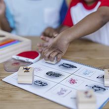 Load image into Gallery viewer, Melissa &amp; Doug PAW Patrol Wooden Stamps Activity Set with Markers, Activity Pad (25 Pieces)
