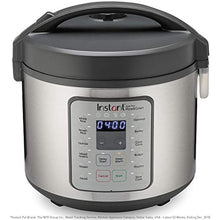 Load image into Gallery viewer, Instant Zest Plus Rice Cooker, Grain Maker, Saute Pan, Slow Cooker, and Steamer, 20 Cups, Cooks Rice, Quinoa, Oatmeal, Barley, Couscous, Bulgur, and Risotto
