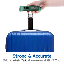 Load image into Gallery viewer, Etekcity Luggage Scale, Digital Portable Handheld Suitcase Weight for Travel with Rubber Paint, Temperature Sensor, 110 Pounds, Battery Included
