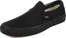 Load image into Gallery viewer, Vans Unisex Classic Slip On Sneakers (9.5 B(M) US Women / 8 D(M) US Men, Black/Black)
