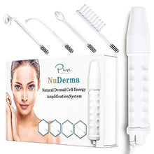 Load image into Gallery viewer, NuDerma Portable Handheld High Frequency Skin Therapy Wand Machine w/Neon - Acne Treatment - Skin Tightening - Wrinkle Reducing - Dark Circles - Puffy Eyes - Hair Follicle Stimulator
