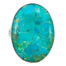 Load image into Gallery viewer, Turquoise Ring Sterling Silver (PICK COLOR) (Turquoise, 8)
