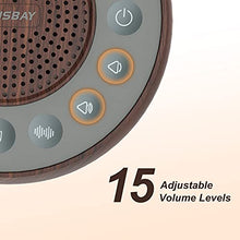 Load image into Gallery viewer, Housbay White Noise Machine with 31 High Fidelity Soothing Sounds, 5W High Power Loud Enough Speaker, Easy Volume Control, Sleep Timer, Sound Machine for Baby, Kids, Adults, Light Sleeper -Wood Grain
