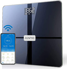 Load image into Gallery viewer, RENPHO Premium Wi-Fi Bluetooth Scale Smart Digital Bathroom Weight BMI Body Fat Scale Tracks 13 Metrics, Wireless Body Composition Analysis &amp; Health Monitor with ITO Coating Technology, Dark Blue
