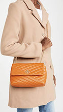 Load image into Gallery viewer, Tory Burch Women's Kira Chevron Small Convertible Shoulder Bag, Squash, Orange, One Size
