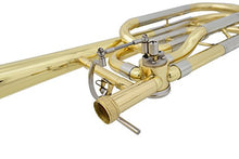 Load image into Gallery viewer, Glory High Grade Bb/F Key Intermediate TENOR Trombone with Case and 61/2Mouthpiece, Gold Finish
