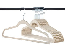 Load image into Gallery viewer, Home-it Premium Velvet Heavy duty-50 Pack - Non Slip Ivory Suit Clothes Hanger - Hook Swivel 360 - Ultra Thin
