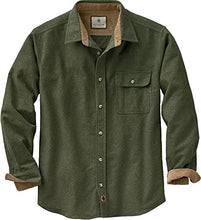 Load image into Gallery viewer, Legendary Whitetails Men's Buck Camp Flannel Shirt, Army, 4X-Large
