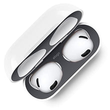 Load image into Gallery viewer, elago Dust Guard Compatible with AirPods 3 Case, Dust-Proof Sticker Compatible with AirPods 3rd Generation Case 2021, Protection from Iron &amp; Metal Shavings, Clean Your AirPods (1 Set, Dark Grey)
