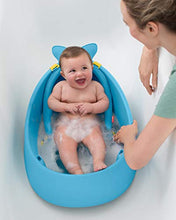 Load image into Gallery viewer, Skip Hop Baby Bath Tub, 3-Stage Smart Sling Tub, Moby, Blue
