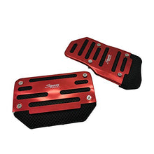 Load image into Gallery viewer, Universal 2 PCS Red Non-Slip Automatic Car Gas Brake Pedal Cover Pad Metal Plastic Car Gas Brake Foot Pedal Pad Cover Accelerator Red
