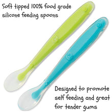 Load image into Gallery viewer, Teething Mittens for Babies with Baby Food Feeder Pacifier | Teether Set Perfect to Soothe Tender Gums | Fruit Feeder Pacifiers Safe Way to Introduce Solid Foods | Ideal Teething &amp; First Baby Feeding
