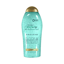 Load image into Gallery viewer, OGX Sea Kelp &amp; Hyaluronic Acid Body Scrub &amp; Wash 19.5 fl oz

