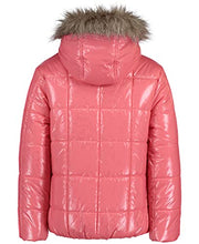 Load image into Gallery viewer, Tommy Hilfiger Girls' Puffer Jacket, Waterproof with Polar Fleece Lining &amp; Faux Fur Hood, FA21High Shine Strawberry Pink, 4
