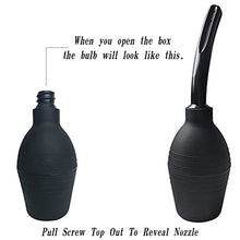 Load image into Gallery viewer, Abyclean Anal Douche Enema Bulb Vaginal Douche Enema Cleaner for Women’s or Man’s Health (310ml Black)
