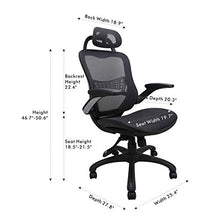 Load image into Gallery viewer, Ergonomic Office Chair, Weight Capacity Over 250Ibs Passed BIFMA,Breathable High Back Mesh Office Chairs,Adjustable Headrest,Backrest and Flip-up Armrests,Executive Office Chair for Height Under 5'11
