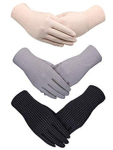 Load image into Gallery viewer, Boao 3 Pairs Women Sun Protective Gloves UV Protection Summer Sunblock Gloves Touchscreen Gloves for Driving Riding
