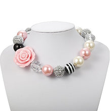 Load image into Gallery viewer, FINREZIO 2 Pairs Cute Chunky Bubblegum Necklace and Bracelet Set for Girls
