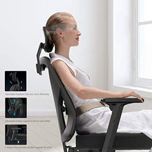 Load image into Gallery viewer, Hbada Ergonomic Office Desk Chair with Adjustable Armrest, Lumbar Support, Headrest and Breathable Skin-Friendly Mesh, Black

