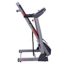 Load image into Gallery viewer, Sunny Health &amp; Fitness Portable Treadmill with Auto Incline, Device Holder, Pulse Grips, 220 LB Max Weight and Shock Absorbers - SF-T7705
