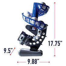Load image into Gallery viewer, Franklin Sports MLB Electronic Baseball Pitching Machine - Includes Six Plastic Baseballs, Silver/Blue (6696S3)
