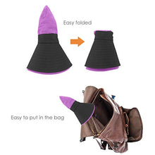 Load image into Gallery viewer, Kids UV Sun Hat with Ponytail Hole UPF 50 Bucket Cap for Girls Summer Beach ＆ Fishing (S:2-5T(Head circumferences 19"-20.6"), Purple)
