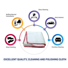 Load image into Gallery viewer, Valentino Garemi 3 Cleaning Cloths - Clean, Polish, Shine or Buff Shoes Boots Musical Instruments Glass Furniture Jewelry Silverware - Genuine Cotton
