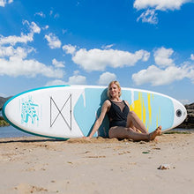 Load image into Gallery viewer, SEASEESUP Inflatable Stand Up Paddle Board,Yoga Board 10'x30 x6 Blow Up Boards Surfboard with SUP Accessories Adj Paddle, ISUP Backpack, Pump, Leash for Adults Youth and Kids,Pink
