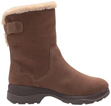 Load image into Gallery viewer, Clarks Women's Aveleigh Pull Warmlined Waterproof Fashion Boot, Dark Khaki Waxy Suede, 9
