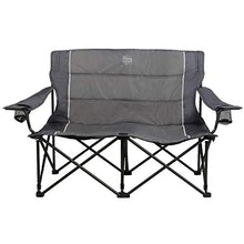 Load image into Gallery viewer, Timber Ridge Camping Chair Spruce Duo Loveseat, Grey

