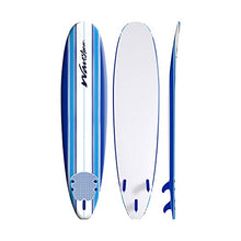 Load image into Gallery viewer, Wavestorm 8ft Classic Surfboard // Foam Wax Free Soft Top Longboard for Adults and Kids of All Levels of Surfing
