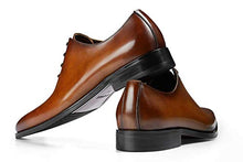 Load image into Gallery viewer, Men's Dress Shoes Oxford Formal Leather Shoes for Men 10US Brown
