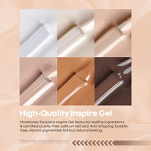 Load image into Gallery viewer, Modelones Gel Nail Polish Set - 6 Colors Nude Gel Polish Kit Skin Tones Neutral Popular Nail Polish Gel White Brown Gel Nail Kit Soak Off LED Nail Art French Manicure DIY Mothers Day Gifts for Women
