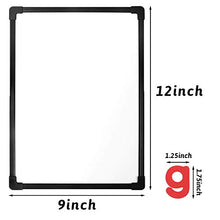 Load image into Gallery viewer, 3 otters 9 x 12 inch Small Dry Erase Whiteboard, White Erase Board Magnetic Framed Dry Erase White Board, with 4 Kinds of Accessories, for Fridge, Locker

