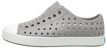 Load image into Gallery viewer, Native Shoes, Jefferson, Kids Shoe, Pigeon Grey/Shell White, 5 M US Toddler
