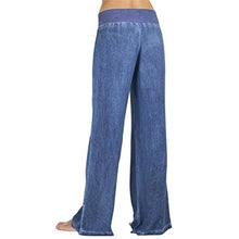 Load image into Gallery viewer, Thenxin Casual Wide Leg Jeans Elastic High Waist Palazzo Denim Long Lounge Trouser Pants（Blue，XXL）
