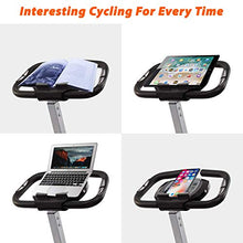 Load image into Gallery viewer, BCAN Folding Exercise Bike, Magnetic Upright Bicycle with Heart Rate, Speed, Distance, Calorie Monitor, 330LBS Support - Grey/Black 2020 Version
