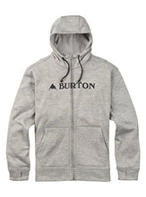 Load image into Gallery viewer, Burton Men's Oak Full-Zip Hoodie, Monument Heather W18, Small
