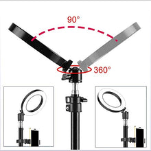 Load image into Gallery viewer, CWH&amp;WEN Selfie Fill Lamp, 6 Inch LED Ring Light with Tripod Stand, 10 Brightness Levels and 3 Lighting Modes, for Selfie Pictures YouTube Videos Makeup
